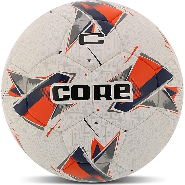 Футбольный мяч CORE FB-00310 (Белый-оранжевый)