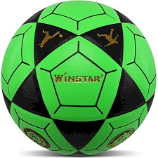 Футбольный мяч WINSTAR FB-00040 (Салатовый-черный)