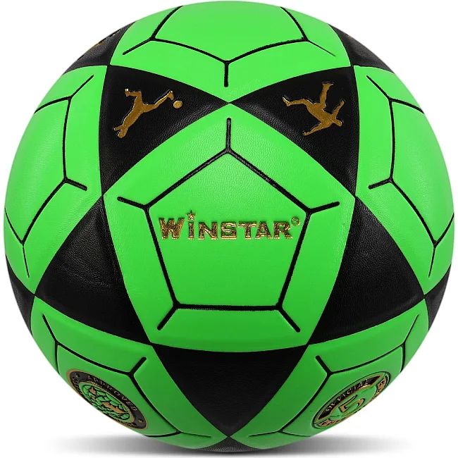Футбольный мяч WINSTAR FB-00040 (Салатовый-черный)