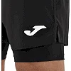 Спортивные шорты двойные 2 в 1 с тайтсами мужские JOMA SMASH 104441-100 (Черный)