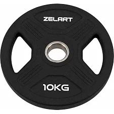 Млинці диски TPU 2 Handle металева втулка ZELART TA-6995-10 (Чорний)