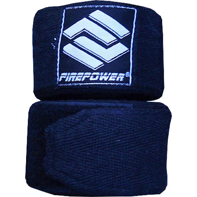 Бинты боксерские FirePower FPHW6 Cotton 4,5м Черные