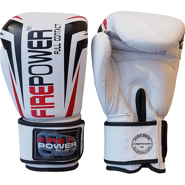 Боксерские перчатки FirePower FPBG12 Белые