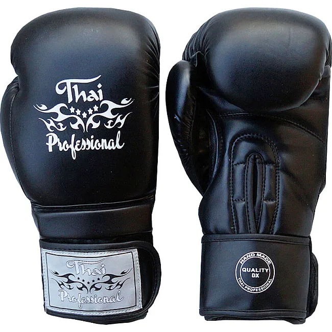 Боксерские перчатки Thai Professional BG3 NEW Черные