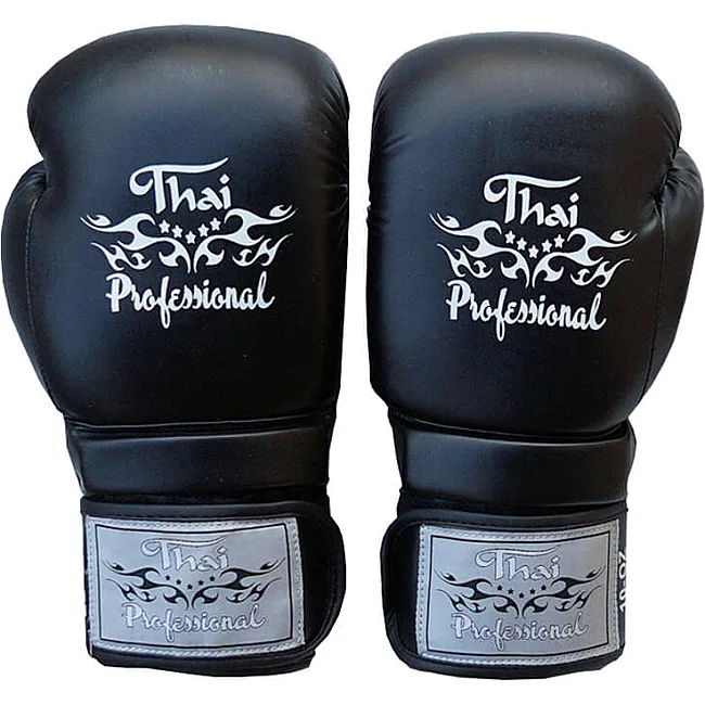 Боксерские перчатки Thai Professional BG3 NEW Черные