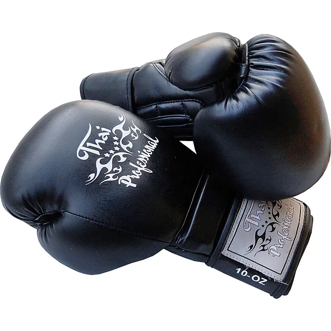 Боксерские перчатки Thai Professional BG3 NEW Черные