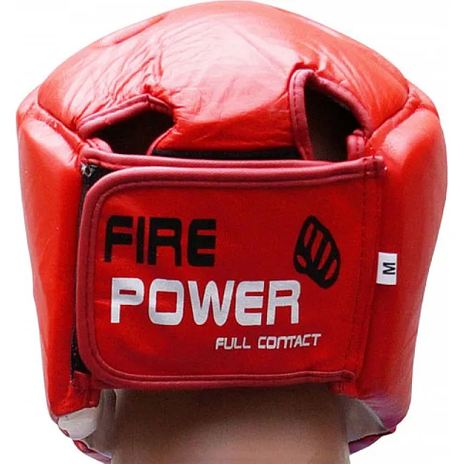Боксерский шлем FirePower FPHG2 Красный