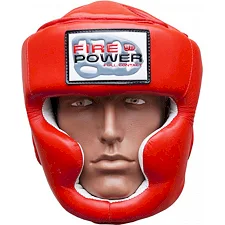 Боксерский шлем FirePower FPHG3 Красный