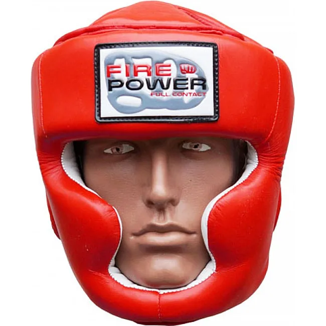Боксерский шлем FirePower FPHG3 Красный