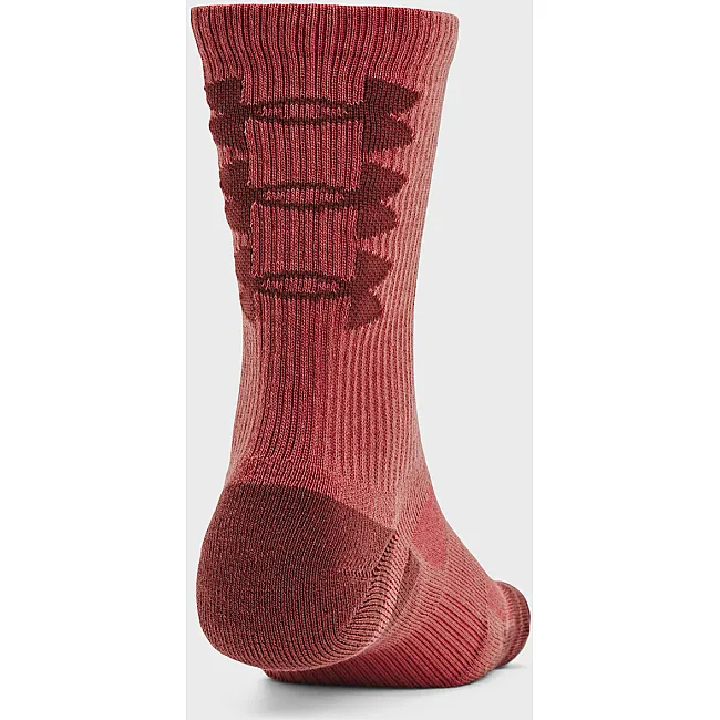 Шкарпетки UNDER ARMOUR Perf Tech Nov 3pk Crew бордовий