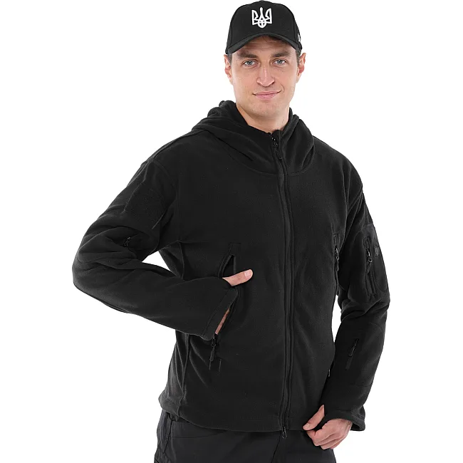 Тактическая куртка флисовая MILITARY RANGERS ZK-JK6004 (Черный)