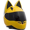 Шлем для мотоцикла интеграл Мото Кото с ушками NITRIN NEKO MS-1650 (Желтый)