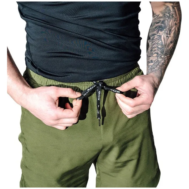 Компрессионные шорты для ММА RDX MMA T16 2-в-1 GREN/BLACK