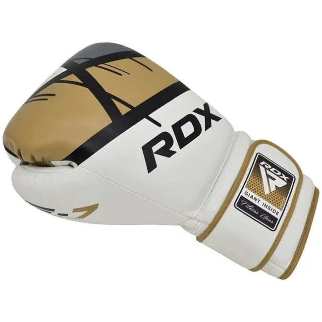 Боксерські рукавиці RDX F7 Ego Golden (капа в комплекті)