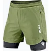Компрессионные шорты для ММА RDX MMA T16 2-в-1 GREN/BLACK