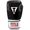Боксерские перчатки TITLE Classic Leather 2.0 Black/White/Red (бинты 4м. в комплекте)
