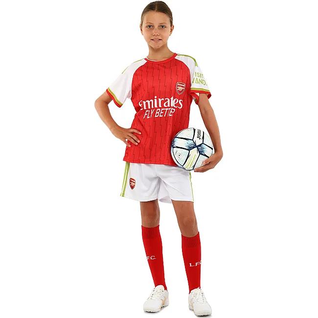 Футбольна форма дитяча із символікою клубу
 ARSENAL домашня 2024 SP-SPORT

 CO-7180 (Білий-червоний)