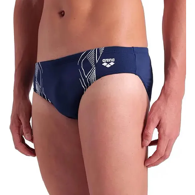 Плавки-слепы для мужчин Arena REFLECTING SWIM BRIEFS темно-синий, белый