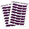 Набор наклеек на обода SPANK Decal kit, Purple