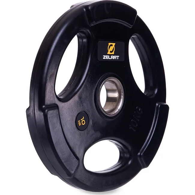 Блин для штанги обрезиненный
 ZELART
 TA-2673-10 51мм 10кг