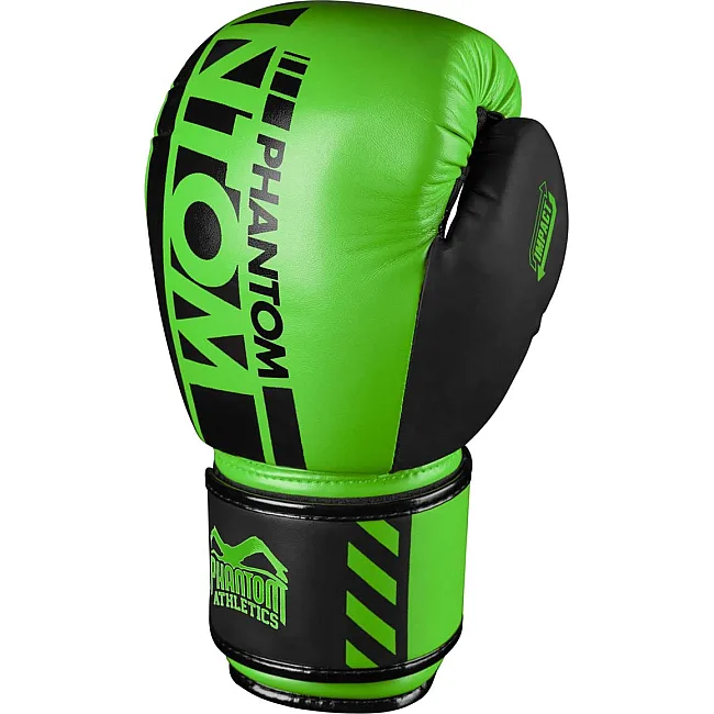 Боксерские перчатки Phantom APEX Neon Green (капа в подарок)