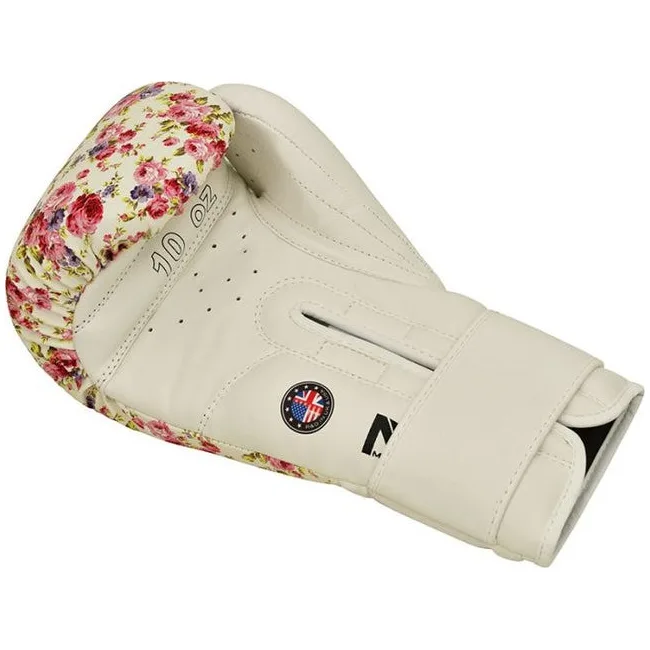 Боксерские перчатки RDX FL-6 WHITE (капа в комплекте)