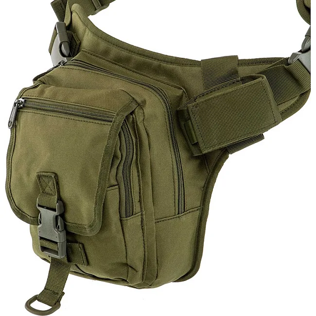 Тактическая сумка
 на бедро Military Ranger ZK-9116
 25х15х12см 4,5л (Черный)