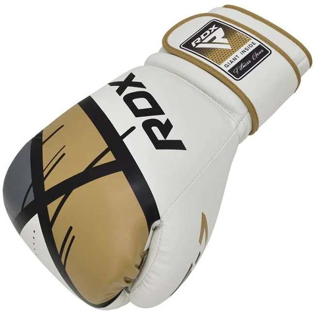 Боксерські рукавиці RDX F7 Ego Golden (капа в комплекті)
