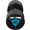 Гантели профессиональные
 с полиуретановым покрытием LiveUp LP8000-40 2шт по 40кг