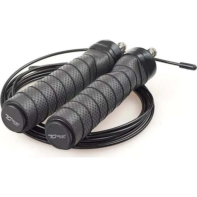 Скоростная скакалка 7SPORTS Cross Rope 3м. на подшипниках SK-1 7S черная