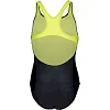 Купальник закрытый для девочек Arena DIM LIGHT SWIMSUIT SWIM PRO BA черный, желтый