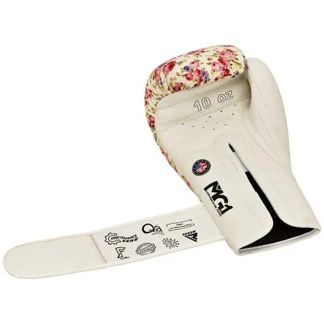 Боксерские перчатки RDX FL-6 WHITE (капа в комплекте)