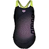 Купальник закрытый для девочек Arena DIM LIGHT SWIMSUIT SWIM PRO BA черный, желтый