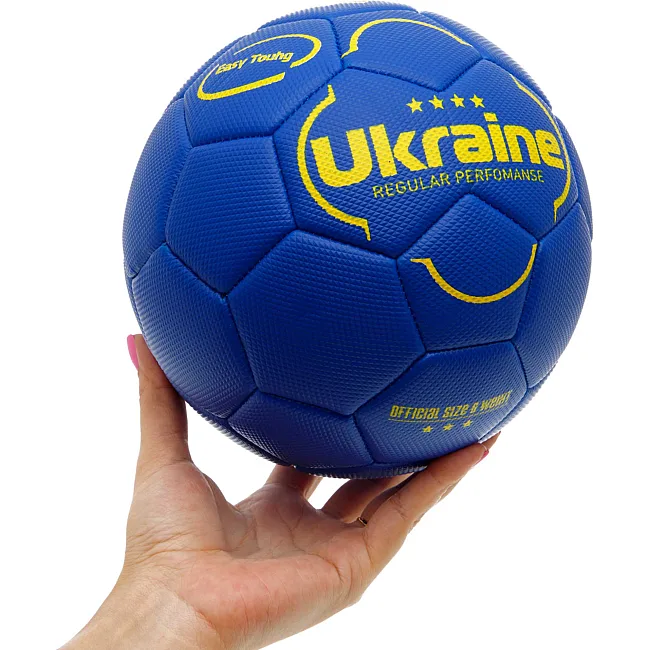 Детский футбольный мяч UKRAINE International Standart FB-9308 №3 PU (Синий)