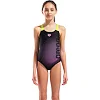 Купальник закрытый для девочек Arena DIM LIGHT SWIMSUIT SWIM PRO BA черный, желтый