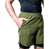 Компрессионные шорты для ММА RDX MMA T16 2-в-1 GREN/BLACK