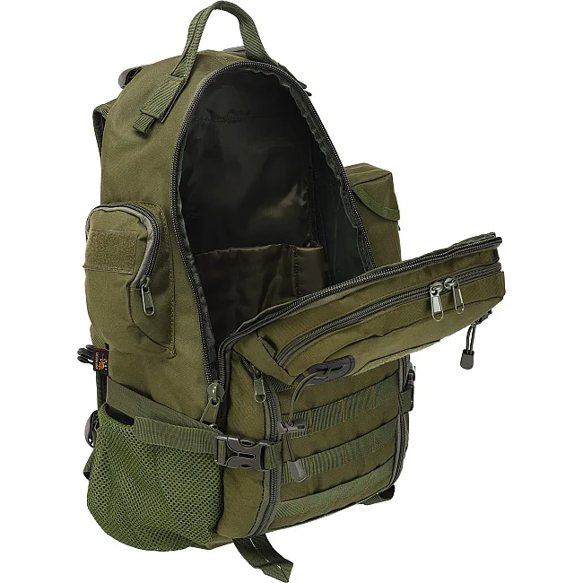 Штурмовой тактический рюкзак
 трехдневный SILVER KNIGHT TY-02
 30x18x51см 27л (Оливковый)