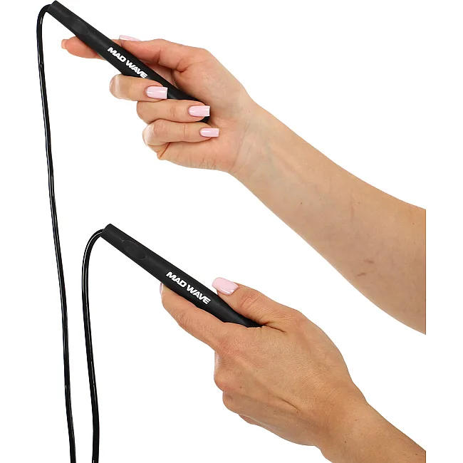 Скакалка MADWAVE
 M132001001W 2,95м (Черный)