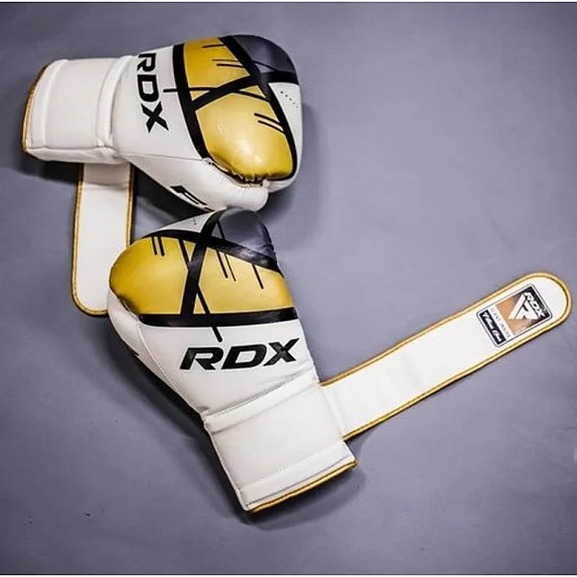 Боксерські рукавиці RDX F7 Ego Golden (капа в комплекті)