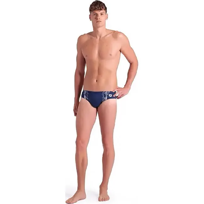 Плавки-слепы для мужчин Arena REFLECTING SWIM BRIEFS темно-синий, белый