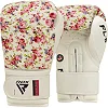 Боксерские перчатки RDX FL-6 WHITE (капа в комплекте)