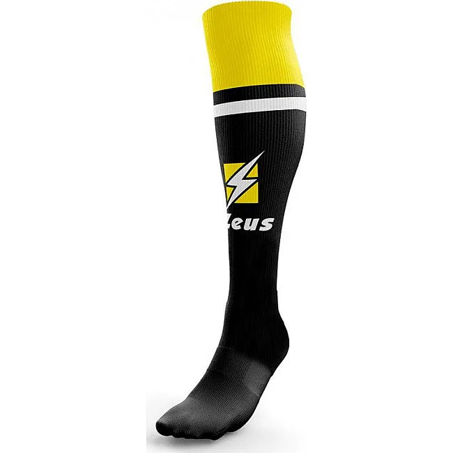 Гетри футбольні чоловічі Zeus CALZA UNITED чорний, жовтий