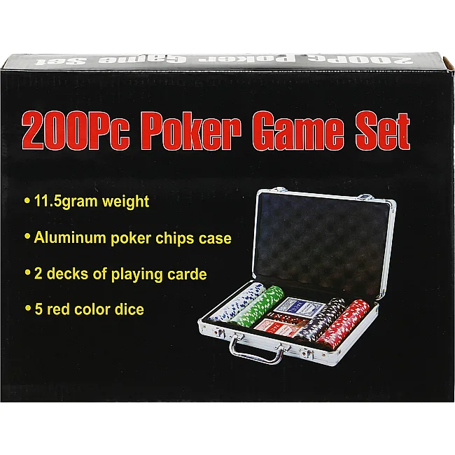Набор для покера в алюминиевом кейсе Poker game set SP-SPORT
 IG-2056 200 фишек