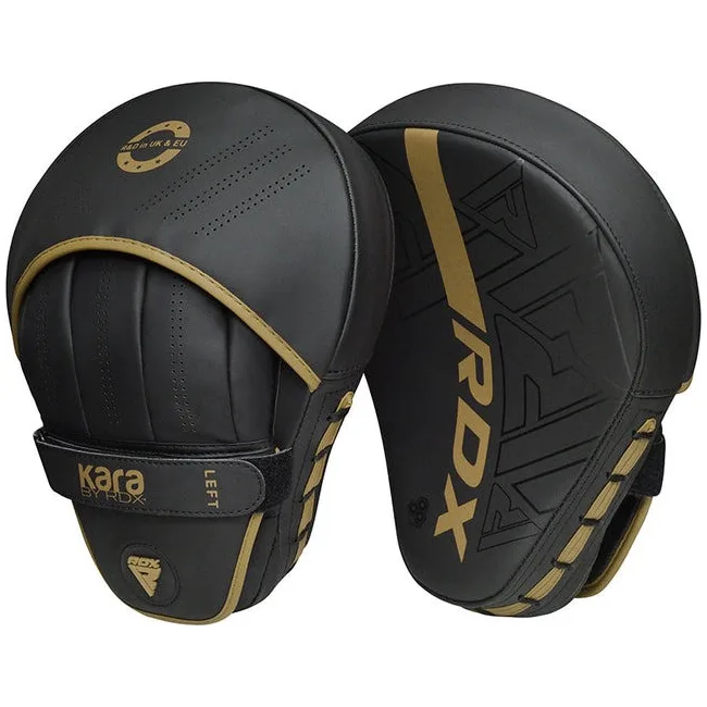 Лапы боксерские RDX F6 KARA Matte Golden