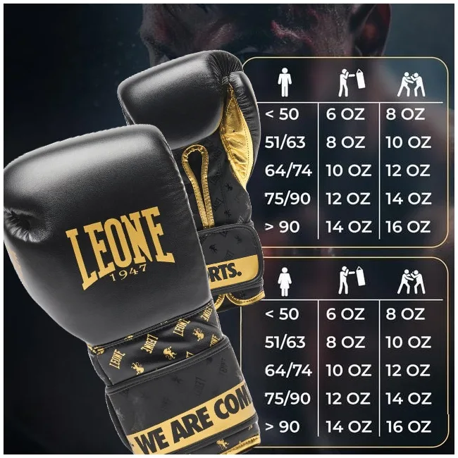 Боксерские перчатки Leone GN220 DNA Black (бинты 4м. в комплекте)