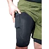 Компрессионные шорты для ММА RDX MMA T16 2-в-1 GREN/BLACK