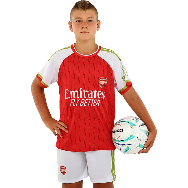 Футбольна форма дитяча із символікою клубу
 ARSENAL домашня 2024 SP-SPORT

 CO-7180 (Білий-червоний)