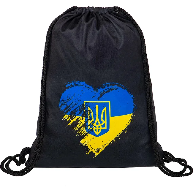 Рюкзак-мешок спортивный
 SP-SPORT
 GA-5976 I LOVE UKRAINE 46х37см (Черный)