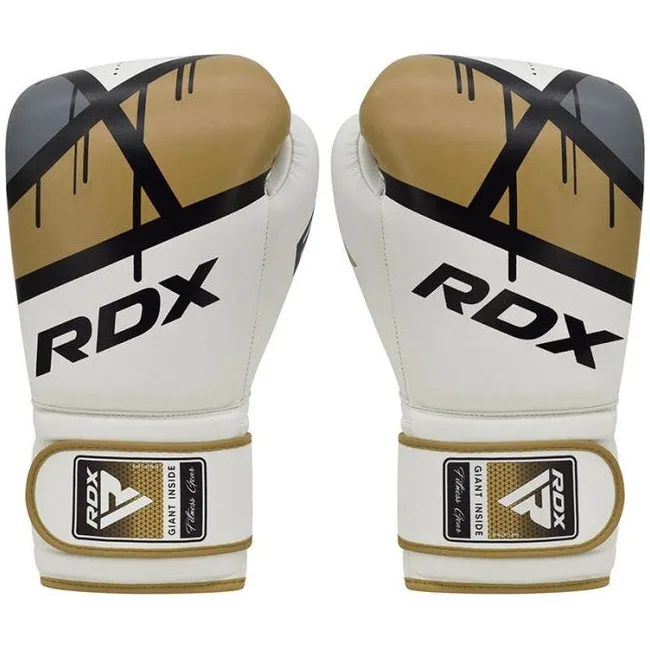 Боксерські рукавиці RDX F7 Ego Golden (капа в комплекті)