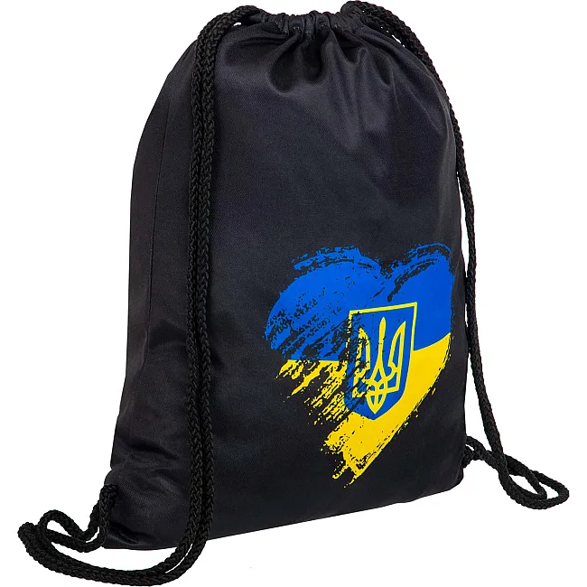 Рюкзак-мешок спортивный
 SP-SPORT
 GA-5976 I LOVE UKRAINE 46х37см (Черный)